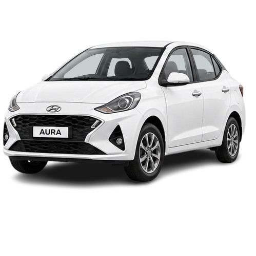 White Hyundai Aura